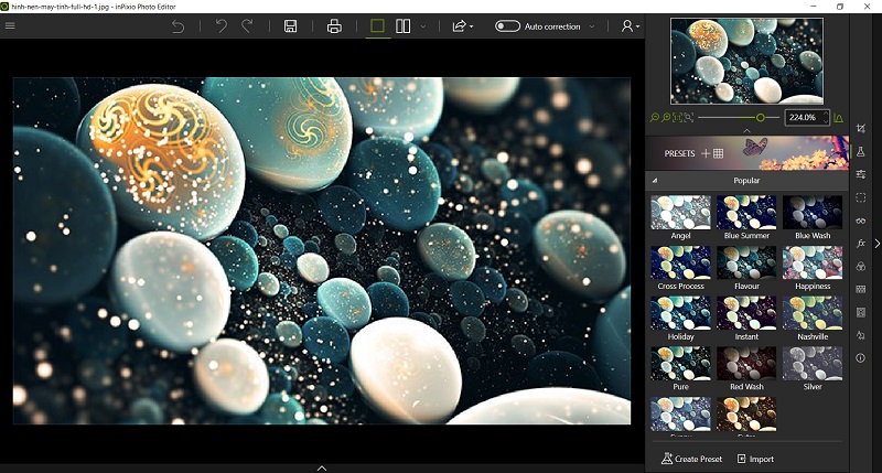 Các tính năng nổi trội của phần mềm InPixio Photo Editor