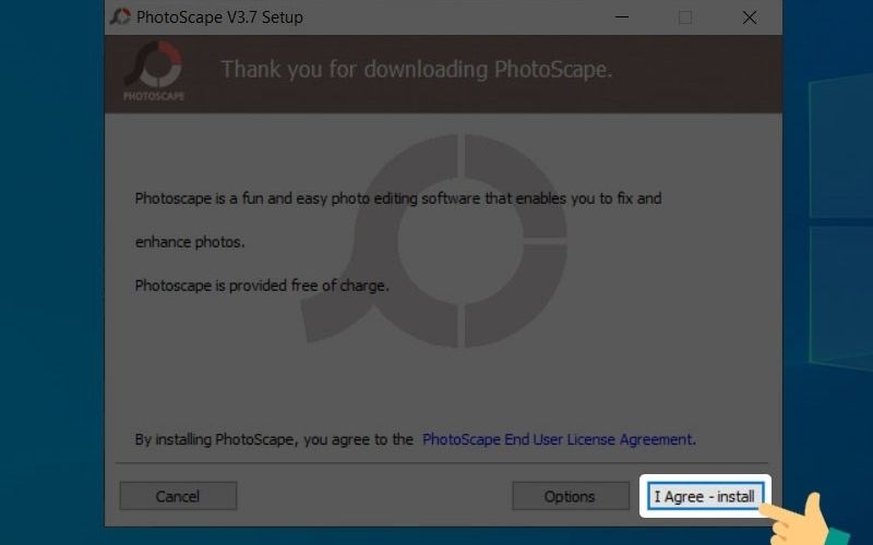 Hướng dẫn cài đặt phần mềm Photoscape