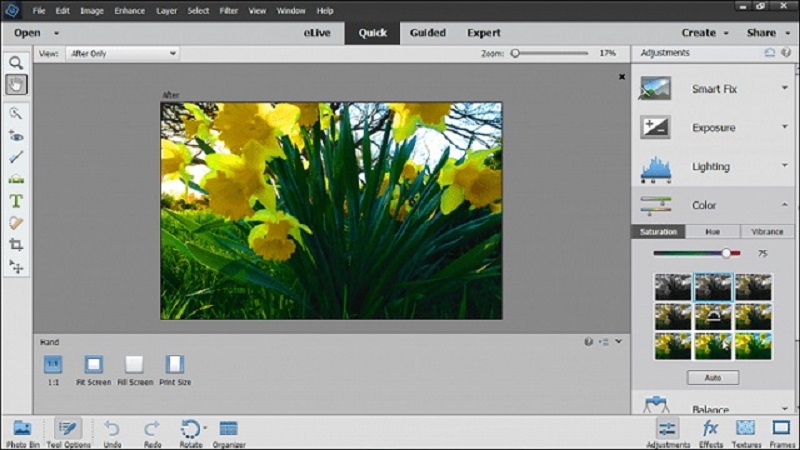 Các tính năng nổi trội của phần mềm Adobe Photoshop Elements