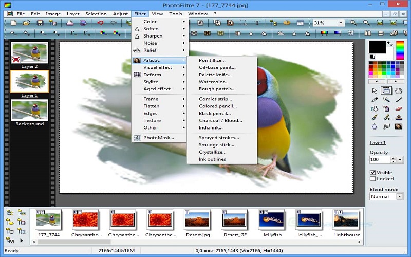Các tính năng nổi trội của phần mềm PhotoFiltre