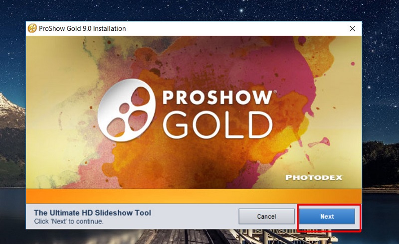 Hướng dẫn cài đặt phần mềm ProShow Gold