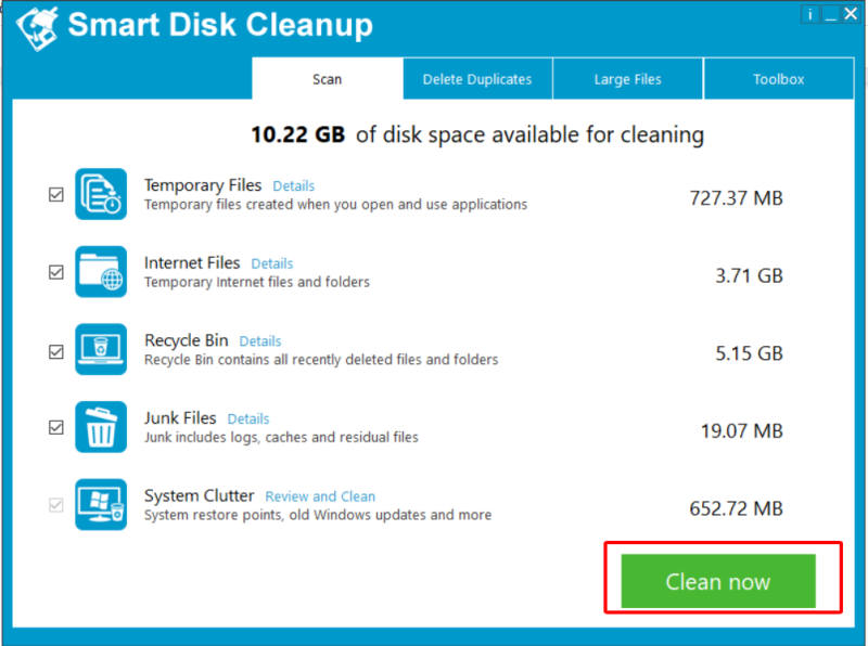 Hướng dẫn cài đặt phần mềm Smart Disk Cleanup