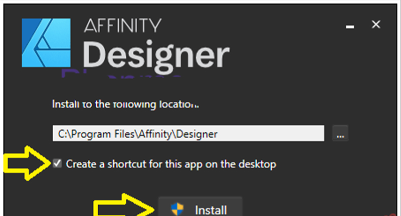 Hướng dẫn cài đặt phần mềm Affinity Designer