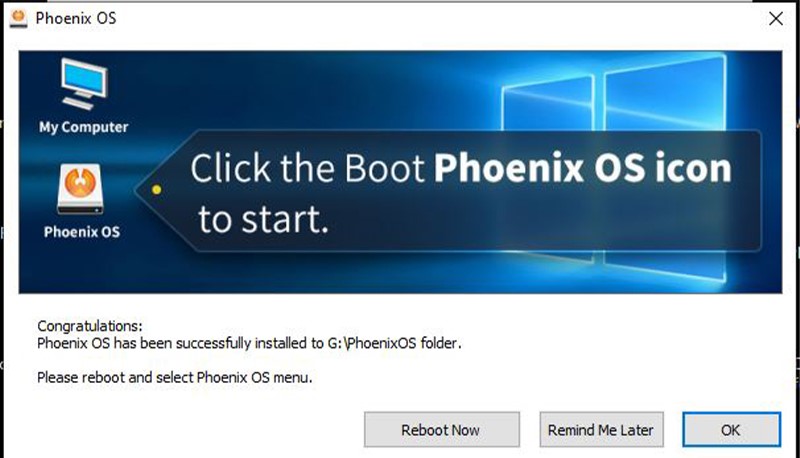 Hướng dẫn cài đặt phần mềm Phoenix OS