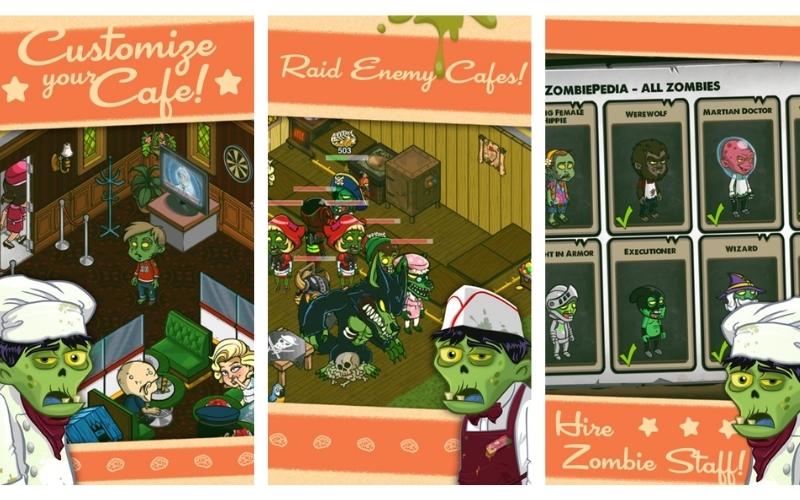Tính năng nổi bật của Zombie Café for Android