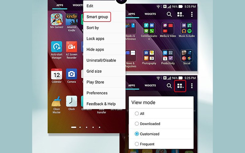 Các tính năng nổi trội của phần mềm ZenUI Launcher cho Android