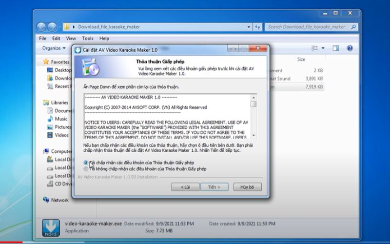 Hướng dẫn cài đặt phần mềm AV Video Karaoke Maker