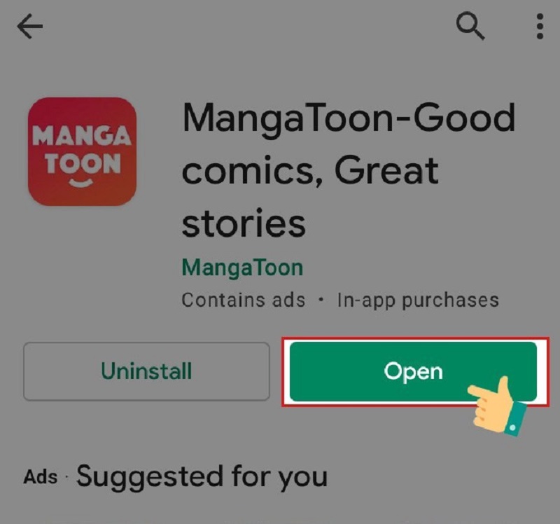 Hướng dẫn cài đặt phần mềm MangaToon cho Android