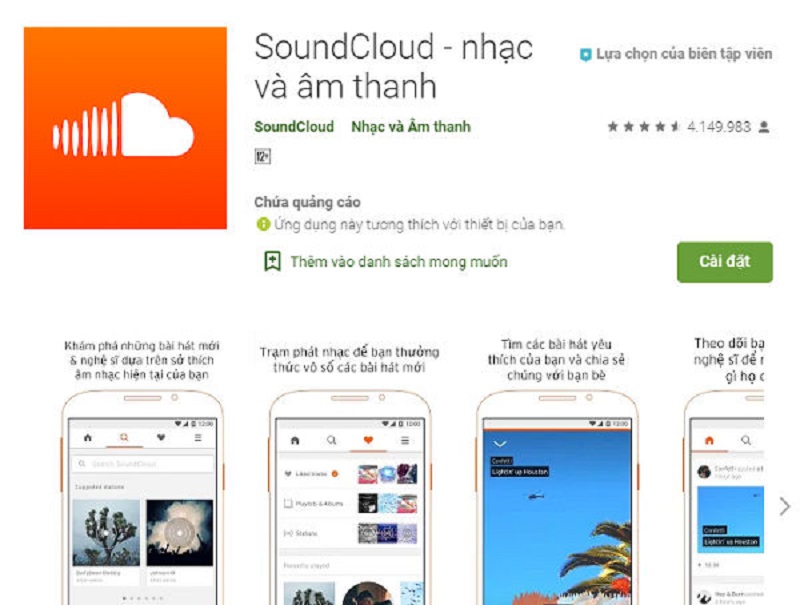 Hướng dẫn cài đặt phần mềm SoundCloud về điện thoại 