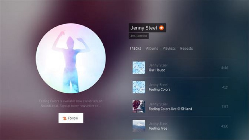 Các tính năng nổi trội của SoundCloud cho Windows