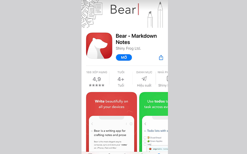 Hướng dẫn cài đặt phần mềm Bear cho iOS