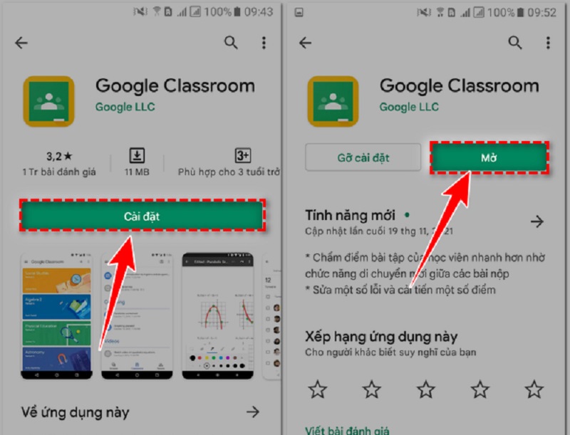 Hướng dẫn tải Google Classroom về điện thoại 