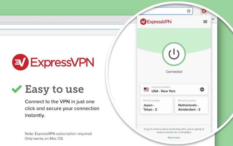 Các tính năng nổi trội của phần mềm ExpressVPN