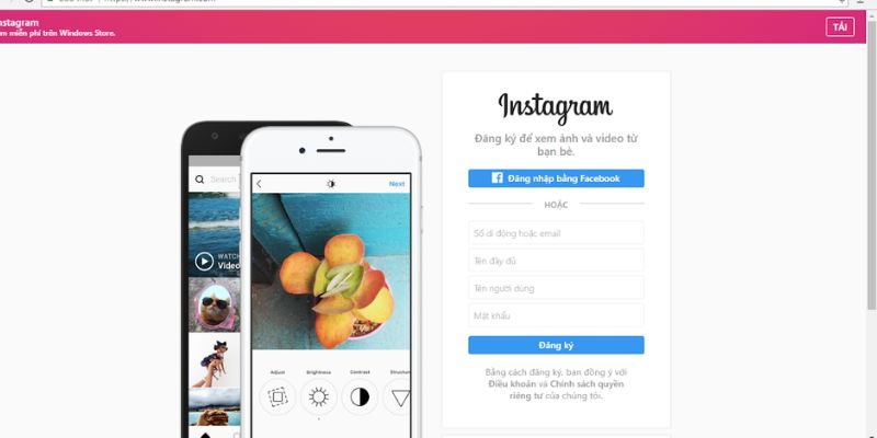 Hướng dẫn cài đặt phần mềm Instagram