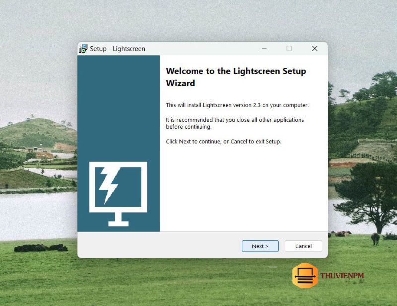 Hướng dẫn cài đặt phần mềm Lightscreen