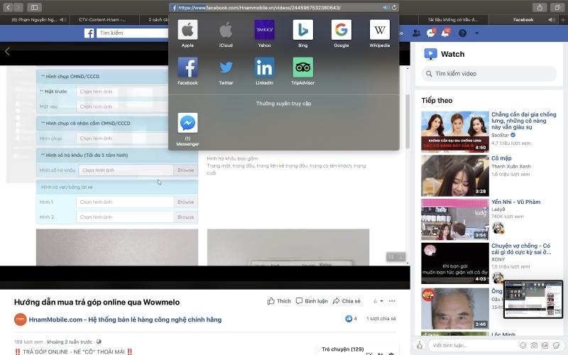 Cách Tải Video Trên Facebook về máy tính bằng cách thay đổi trình duyệt