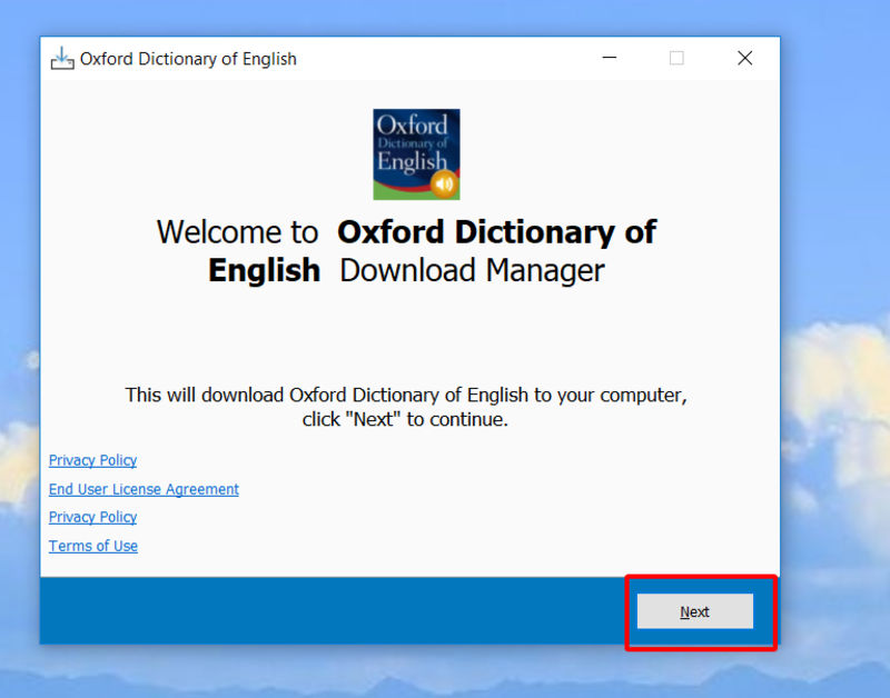 Hướng dẫn cài đặt phần mềm Oxford Dictionary of English