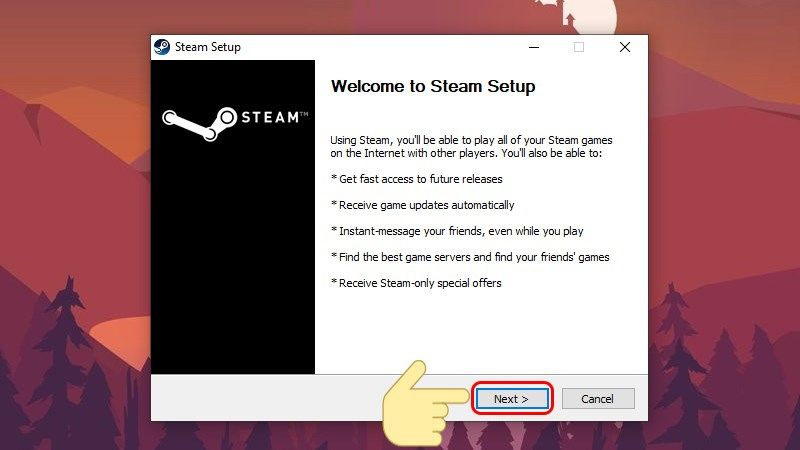 Hướng dẫn cài đặt phần mềm Steam