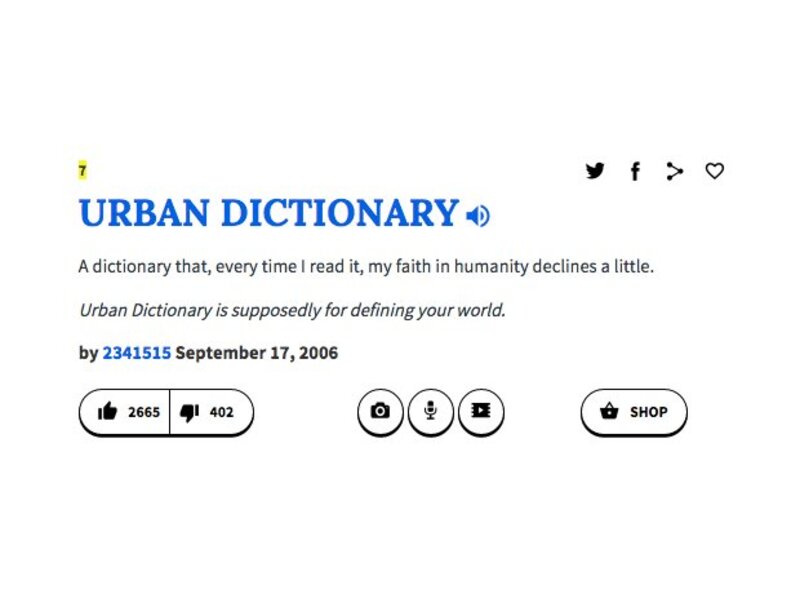 Các tính năng nổi trội của phần mềm Urban Dictionary