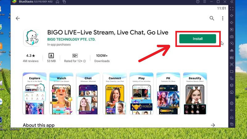 Hướng dẫn cài đặt phần mềm Bigo Live