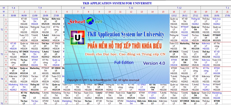 TKBU - Phần mềm hỗ trợ xếp thời khóa biểu hiệu quả nhất